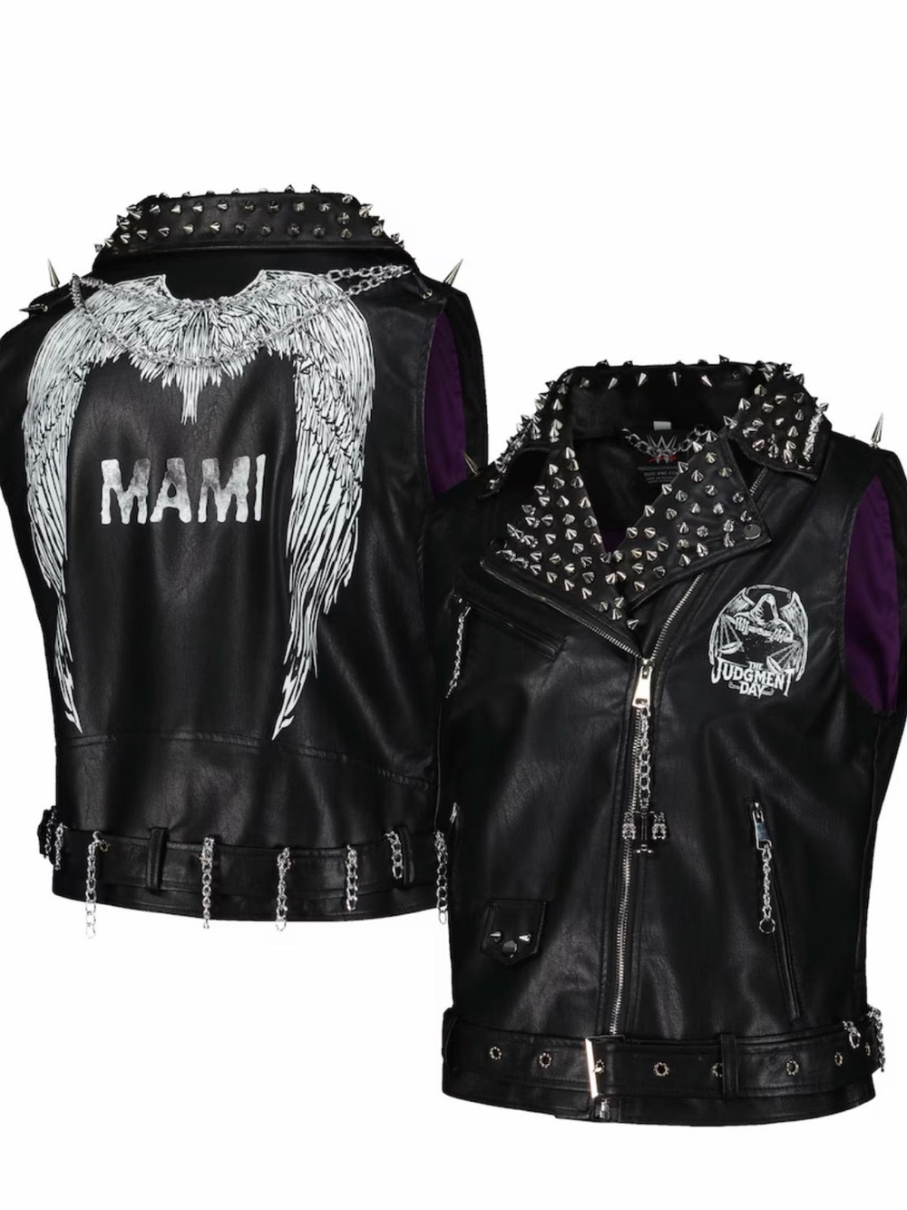 WWE Rhea Ripley Judgment Day MAMI Studded Replica Vest